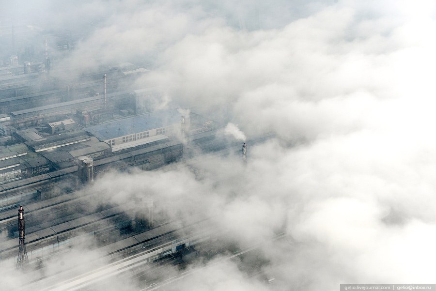 Красноярск с вертолета