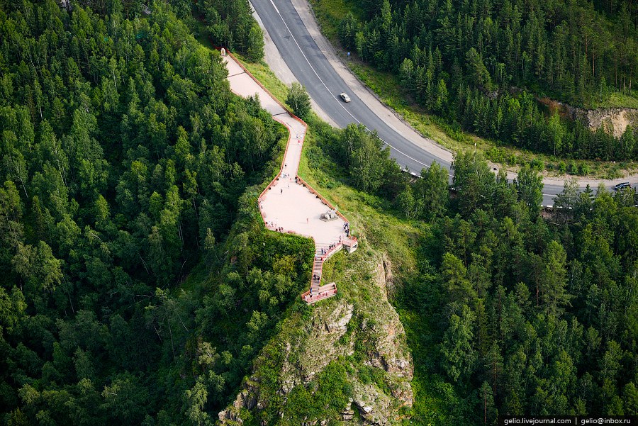 Красноярск с вертолета