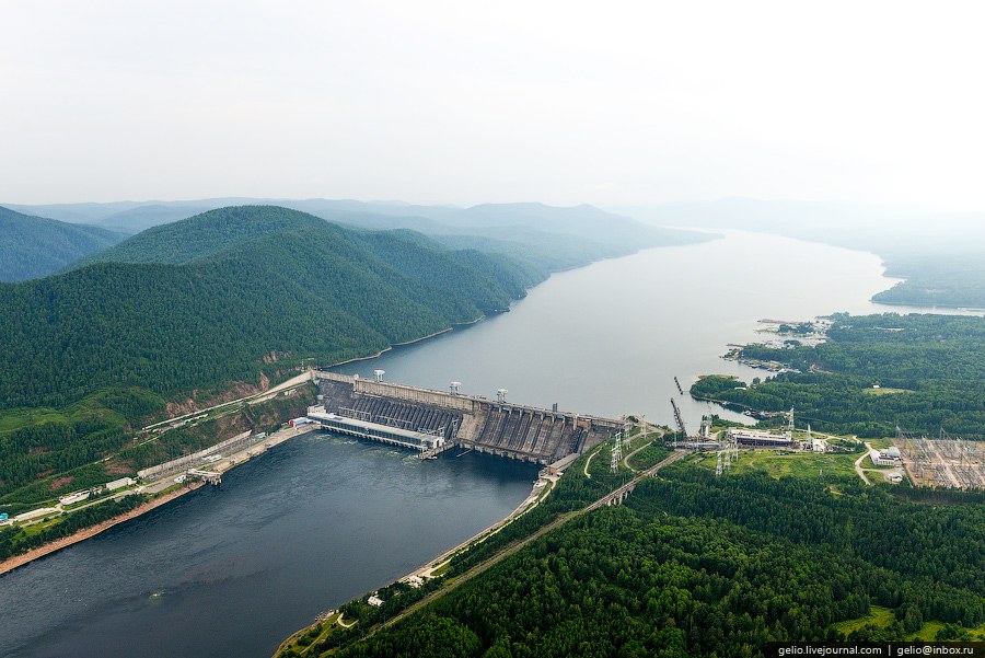 Красноярск с вертолета