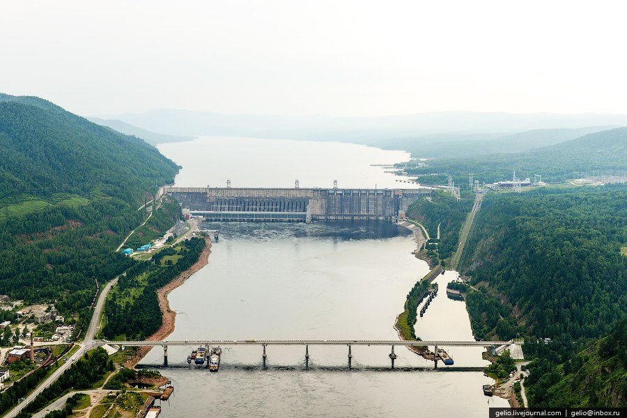 Красноярск с вертолета