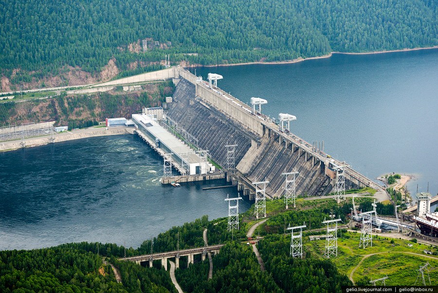 Красноярск с вертолета