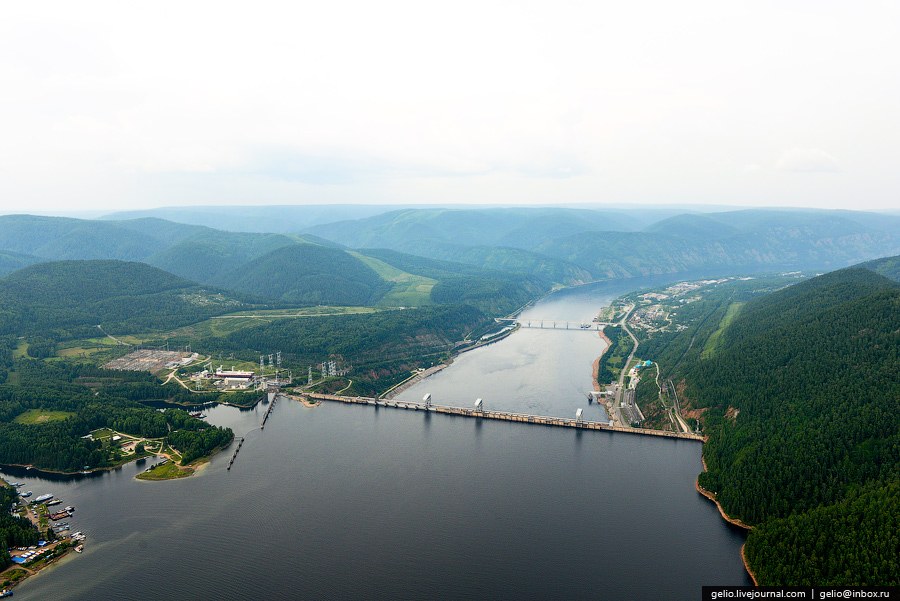 Красноярск с вертолета