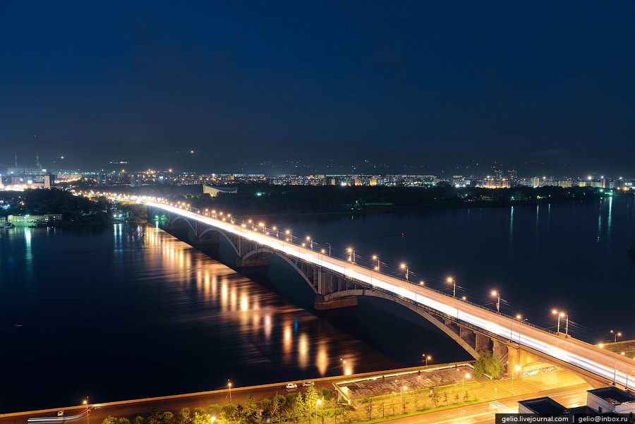 Красноярск с вертолета