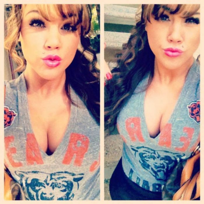 Грудастые фанатки американского футбола (93 фото)