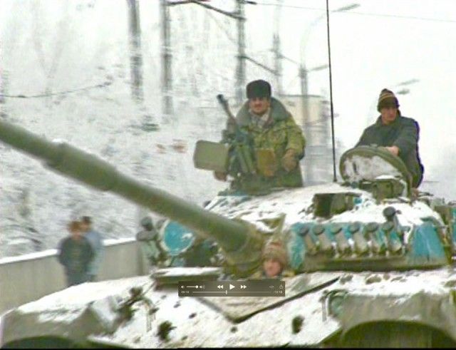 Впечатляющие кадры Первой чеченской войны