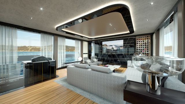 Роскошная яхта за 16 миллионов долларов от студии Porsche