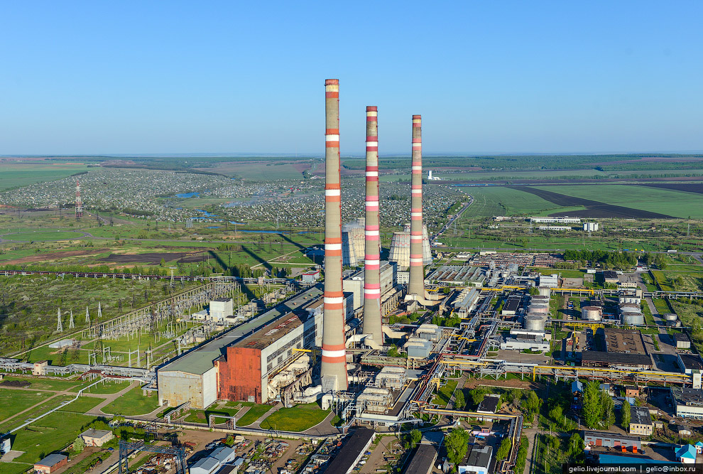 Набережные Челны с высоты и завод КамАЗ Набережные Челны с высоты и завод КамАЗ