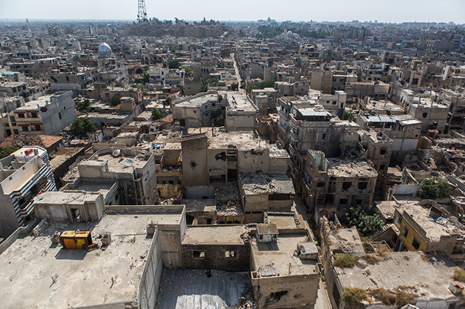 Прогулка по одному из самых разрушенных сирийских городов