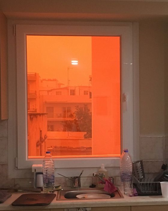 Африканская пыль на острове Крит