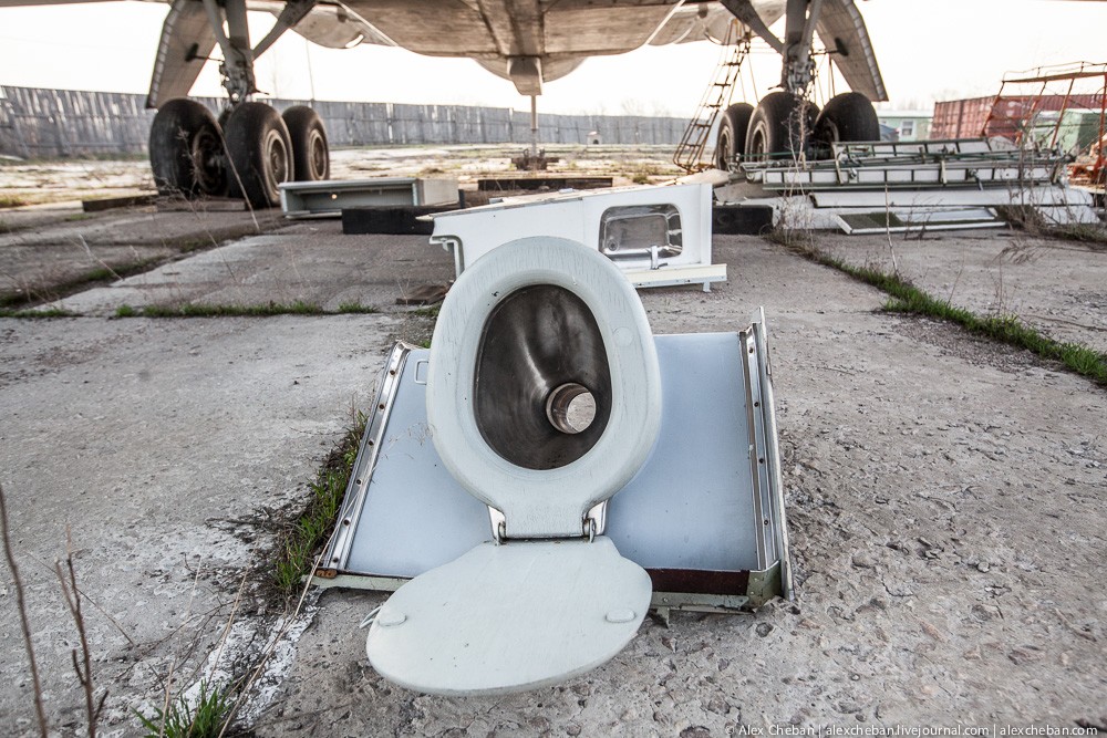 Самолет Брежнева в украинском огороде