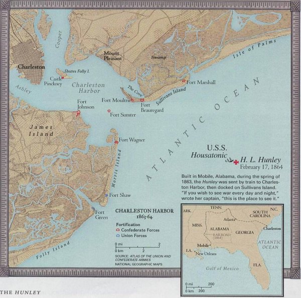 Первая в мире подводная лодка, успешно примененная в бою