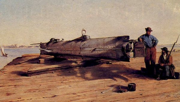 Первая в мире подводная лодка, успешно примененная в бою