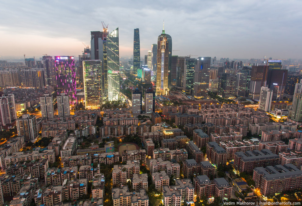 Крыши и трущобы Гуанчжоу