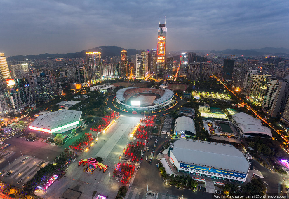 Крыши и трущобы Гуанчжоу