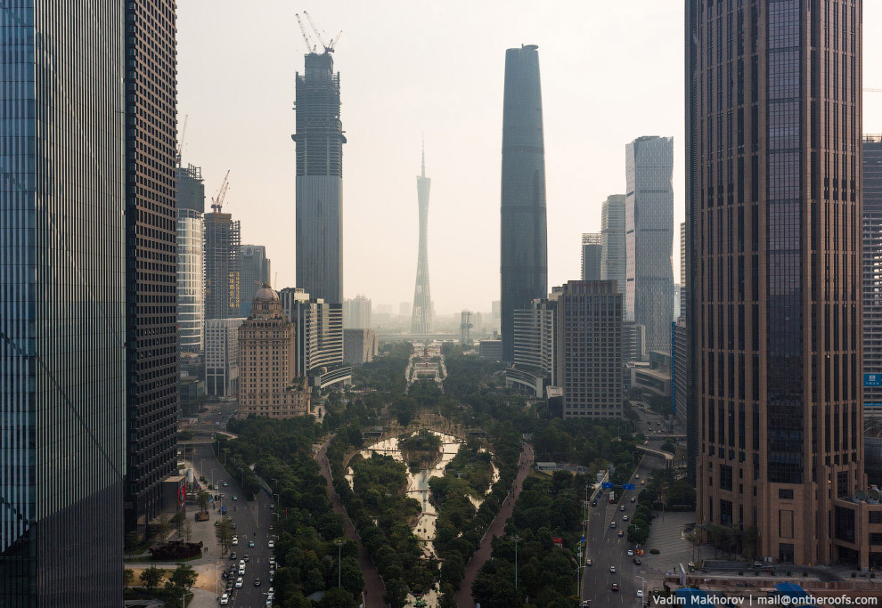 Крыши и трущобы Гуанчжоу