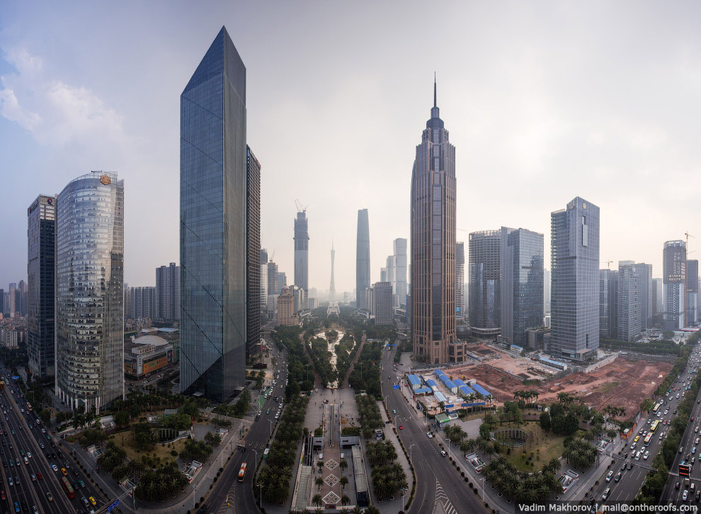 Крыши и трущобы Гуанчжоу