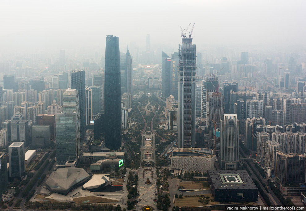 Крыши и трущобы Гуанчжоу