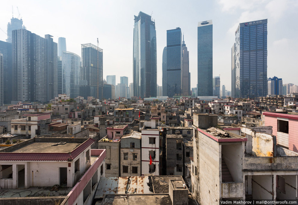 Крыши и трущобы Гуанчжоу