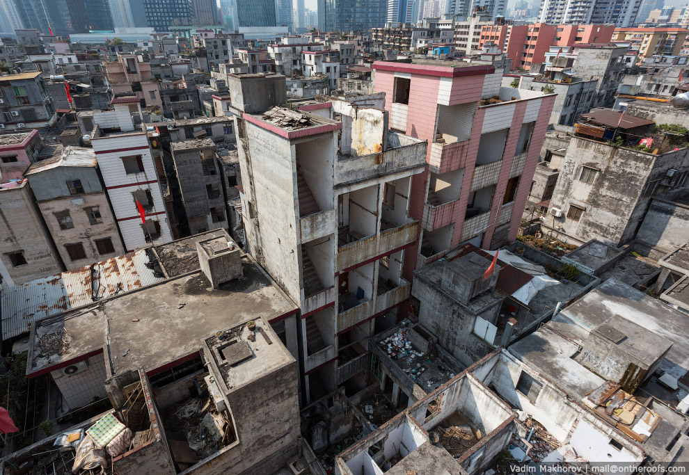 Крыши и трущобы Гуанчжоу