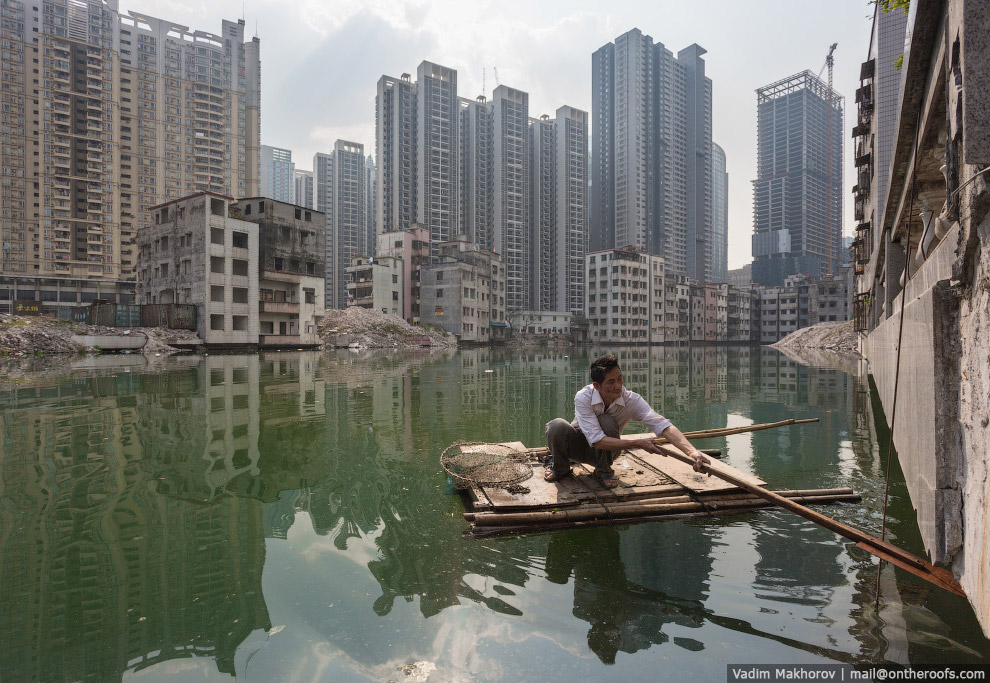 Крыши и трущобы Гуанчжоу