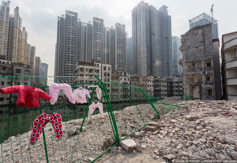 Крыши и трущобы Гуанчжоу