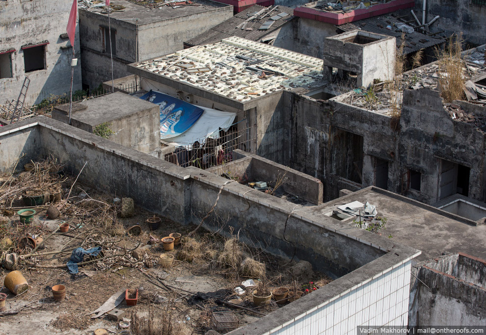 Крыши и трущобы Гуанчжоу