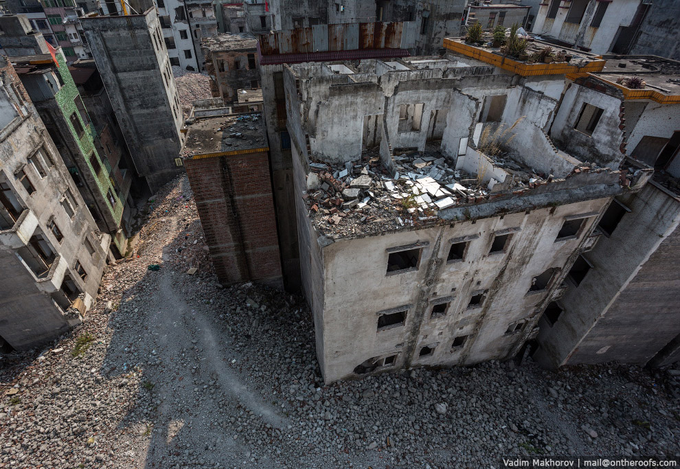 Крыши и трущобы Гуанчжоу