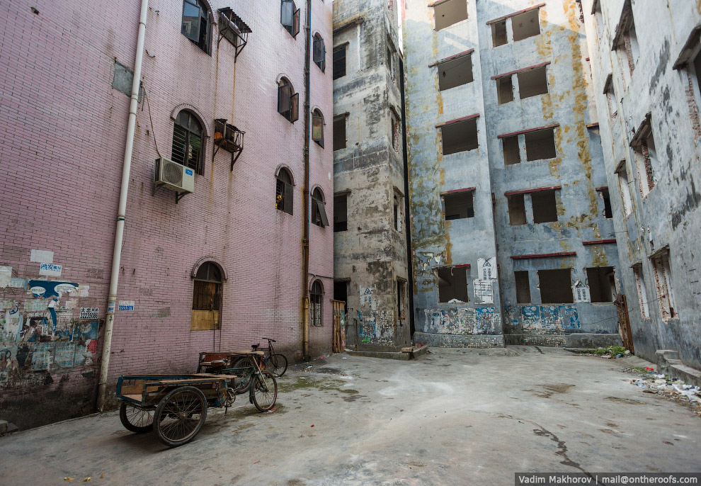 Крыши и трущобы Гуанчжоу