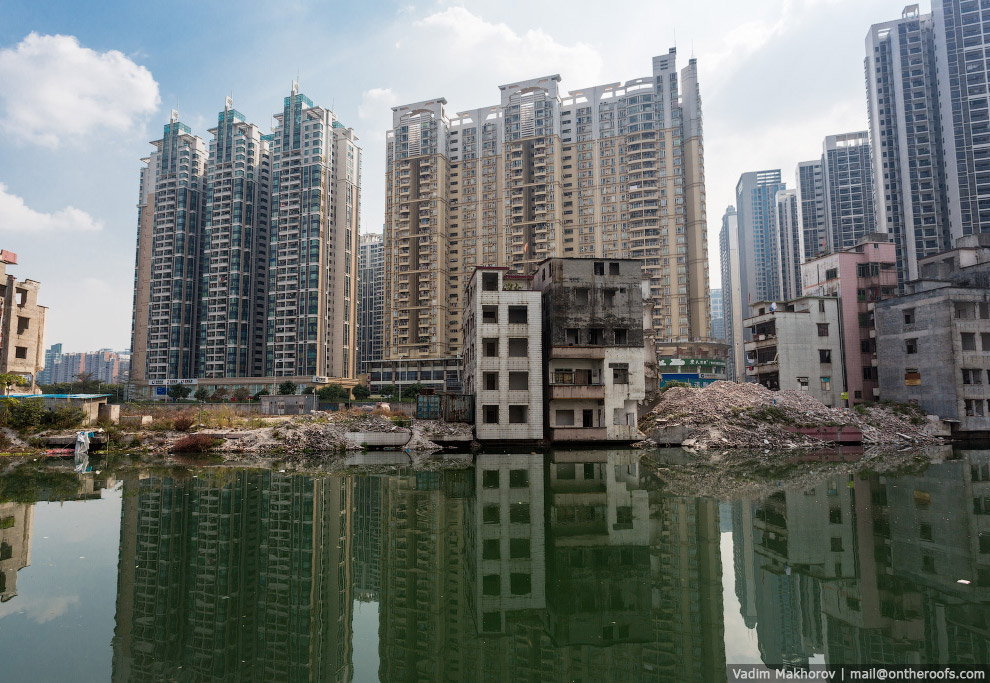 Крыши и трущобы Гуанчжоу