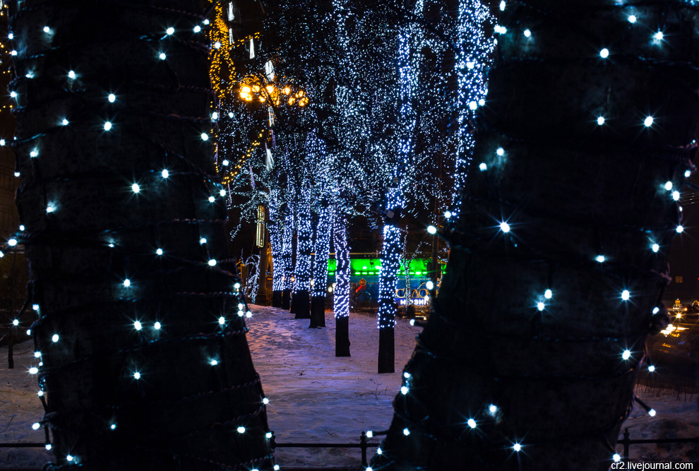 Новогодняя иллюминация в Москве