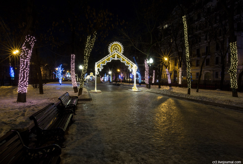 Новогодняя иллюминация в Москве