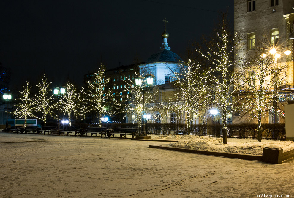 Новогодняя иллюминация в Москве