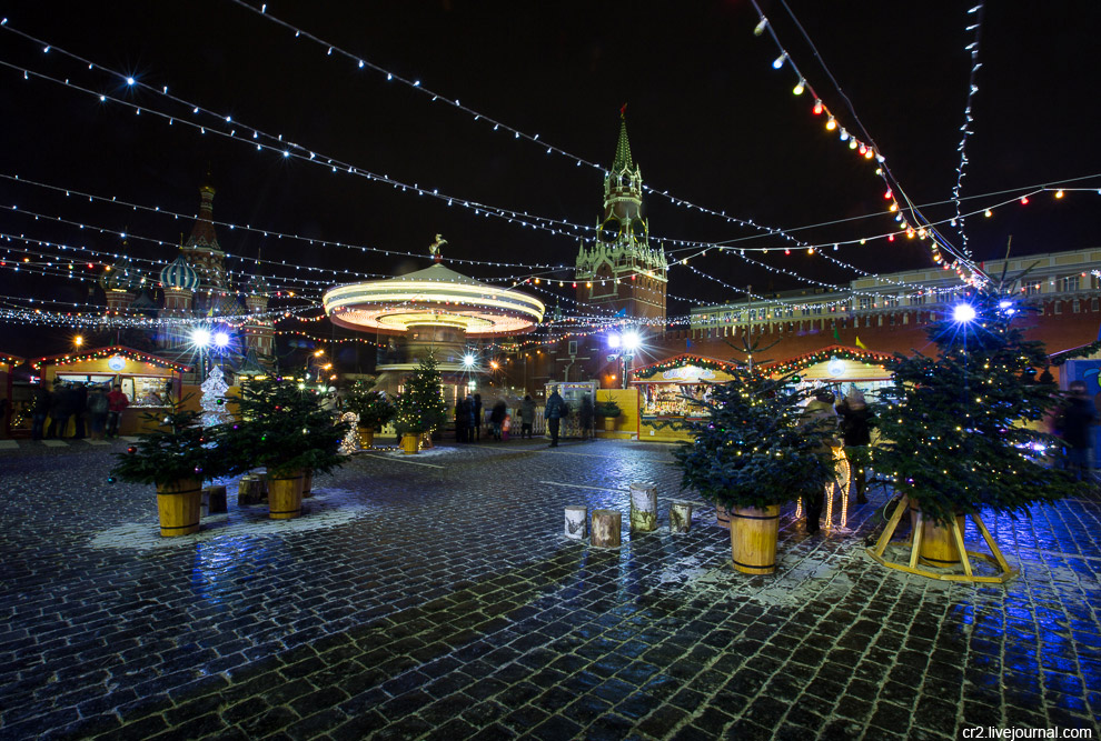 Новогодняя иллюминация в Москве