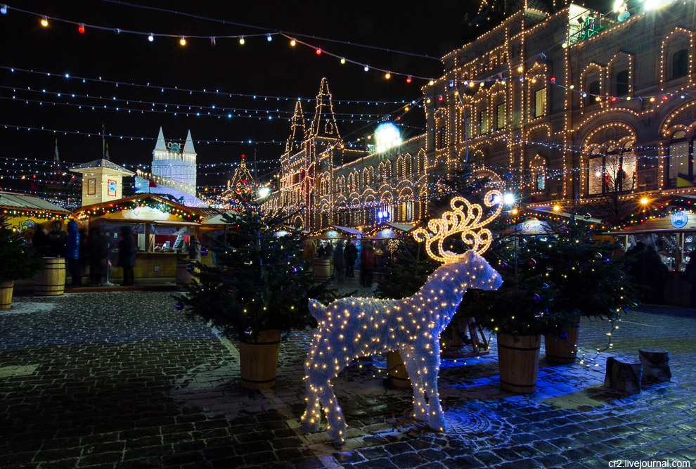 Новогодняя иллюминация в Москве