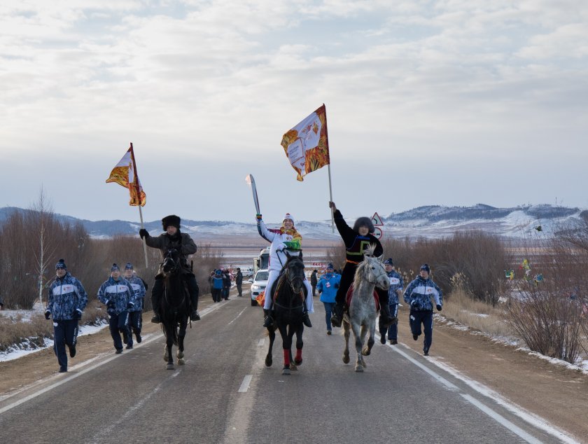 Самые яркие моменты путешествия Олимпийского огня 2014, глазами иностранных журналистов