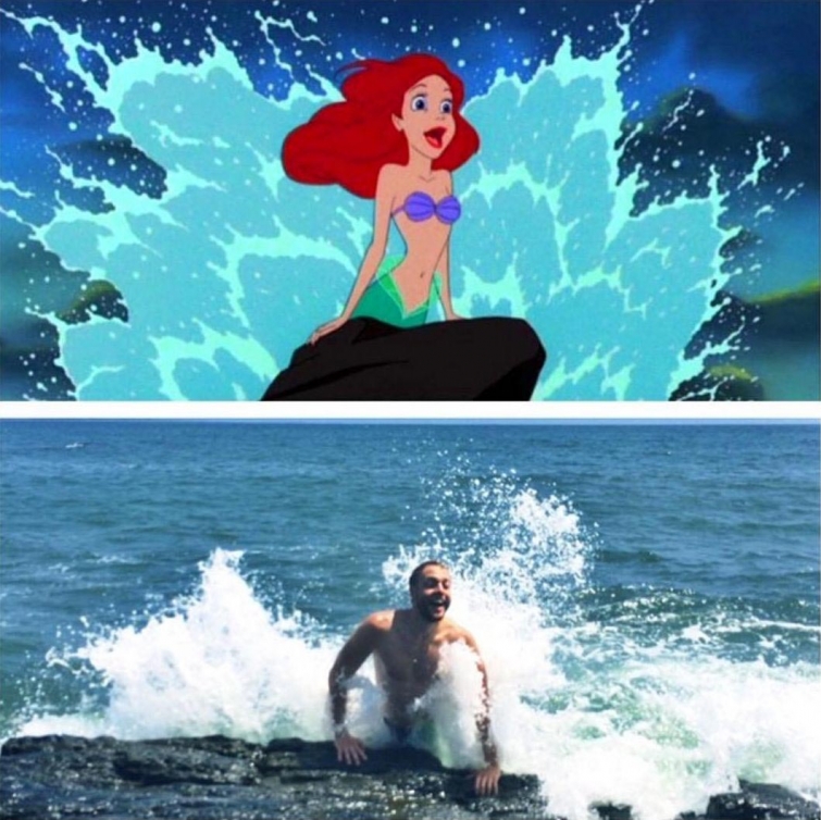 Смешная страница в Instagram, где мужчины пародируют типичные женские фотографии