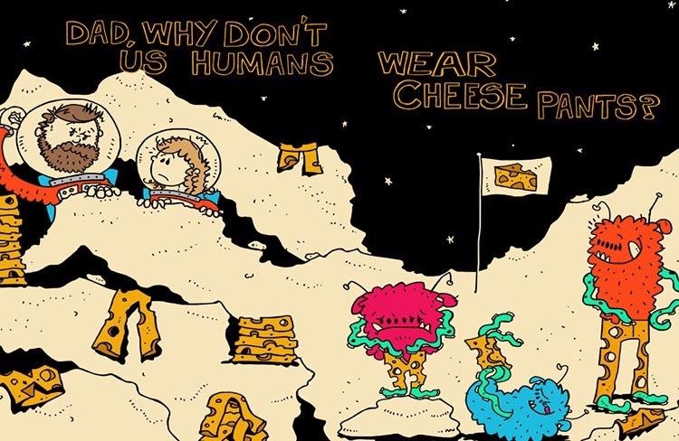 Заботливый папа превращает милые глупости, которые говорит его дочь, в очаровательные рисунки