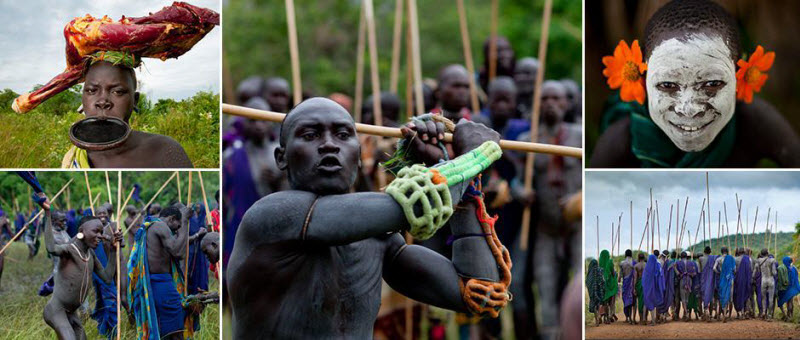 Палочные бои в Эфиопии