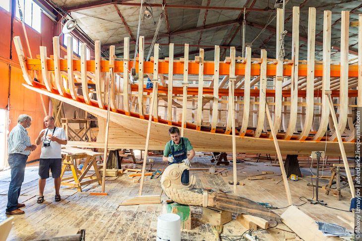Как строят деревянные корабли