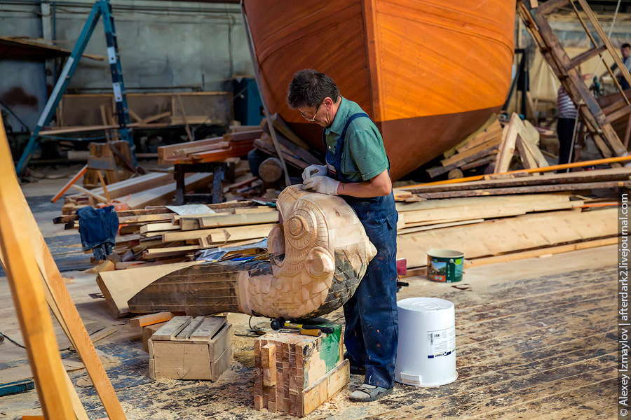 Как строят деревянные корабли