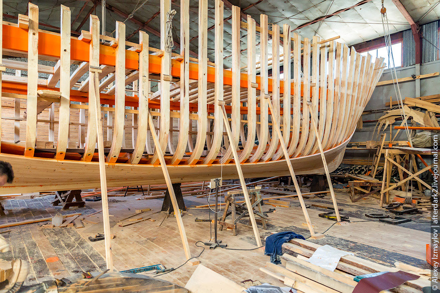 Как строят деревянные корабли