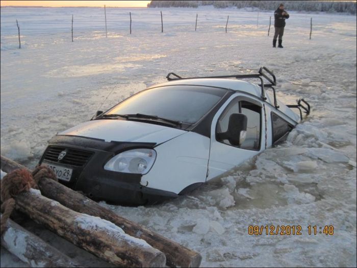 Ледовая переправа (6 фото)