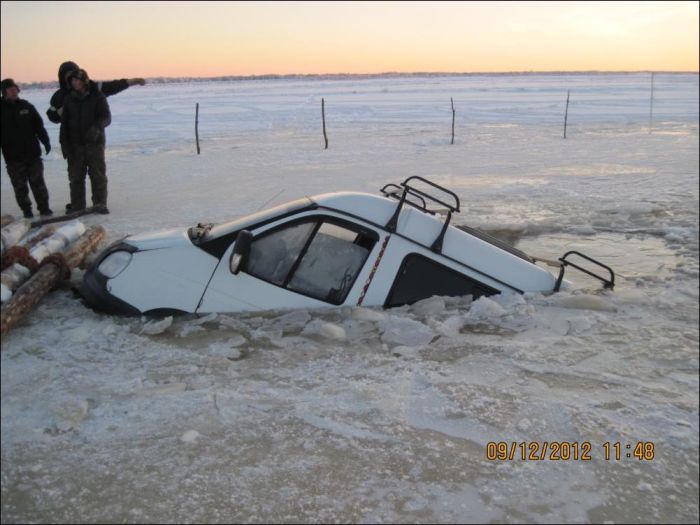Ледовая переправа (6 фото)