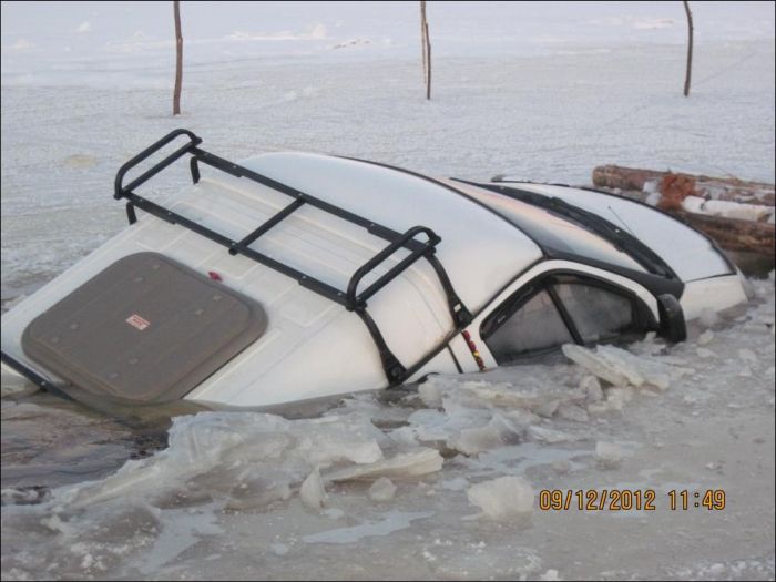 Ледовая переправа (6 фото)