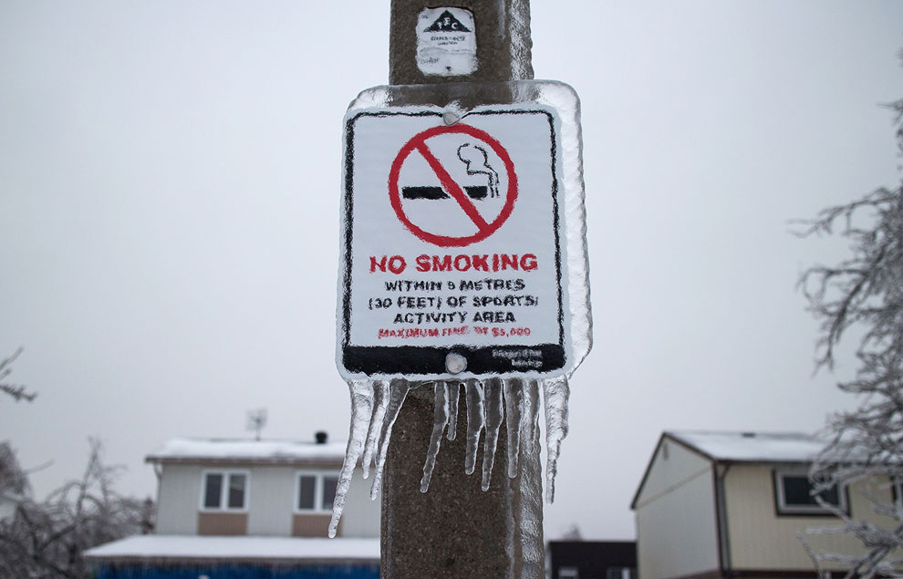 Ледяной дождь в Канаде