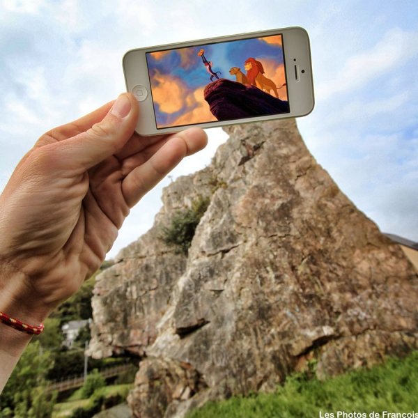 Фото с мобильника в реальной жизни от Francois Dourlen