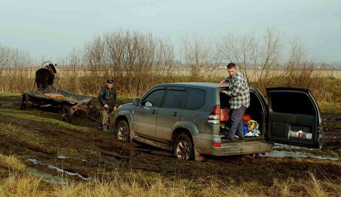 Land Cruiser застрял