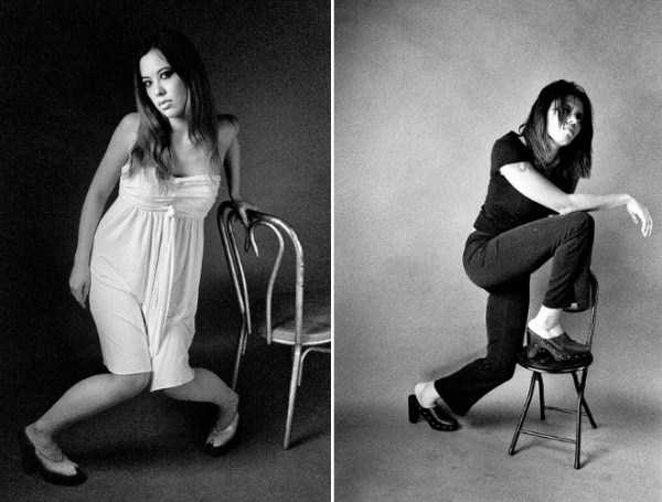 Девушки позируют в странных позах