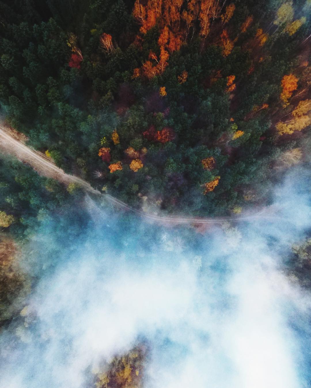 Живописные Карпаты с высоты