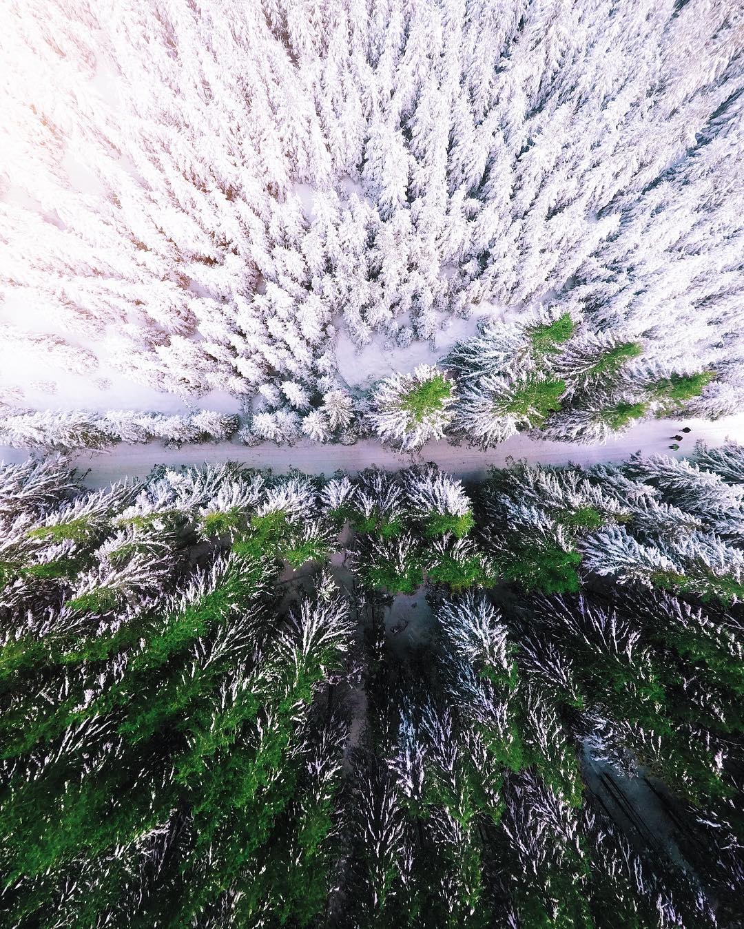 Живописные Карпаты с высоты